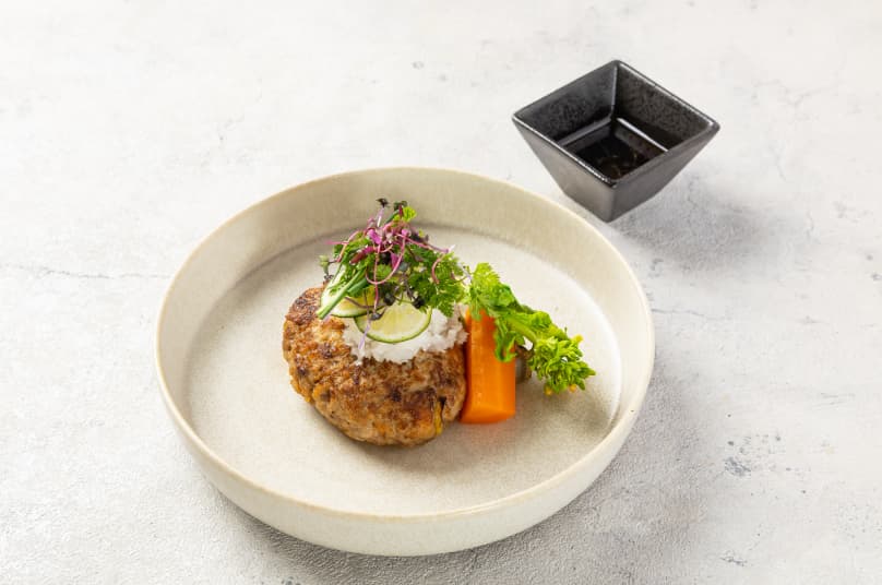 挽肉と豆のハンバーグ