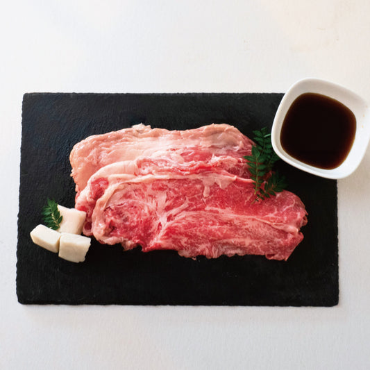 肩ロースすき焼き・しゃぶしゃぶ用スライス 阿蘇赤身和牛