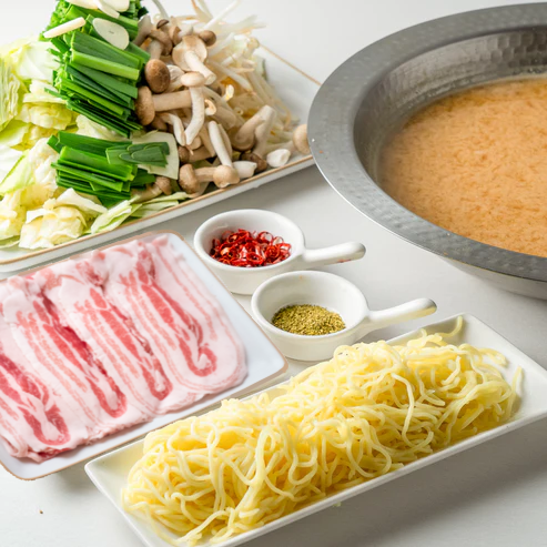 北海道放牧豚の野菜付き濃厚味噌鍋セット