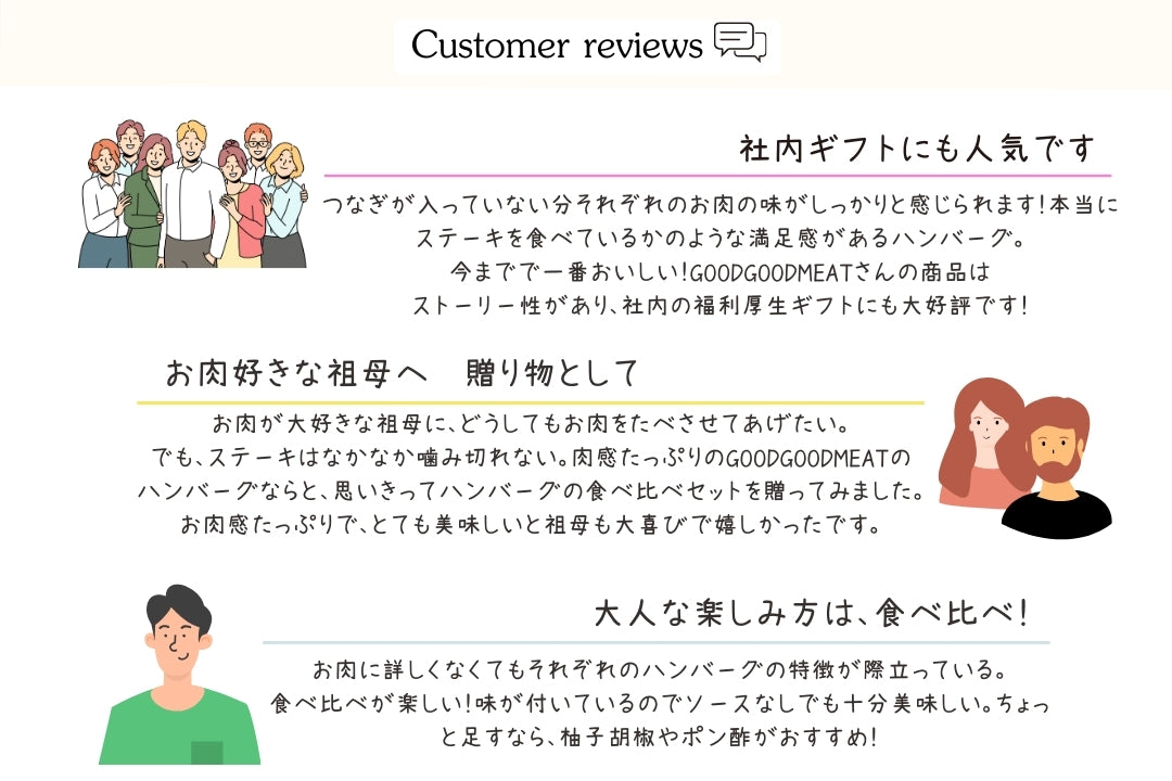 【特別価格】ハンバーグ４兄弟食べ比べセット(120g×4個入り)